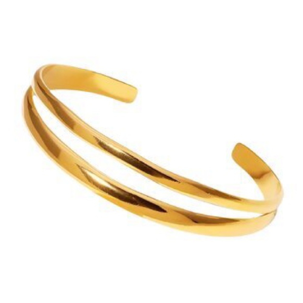 18K GOLD PLATED STAINLESS STEEL BRACELET, INTENSITY